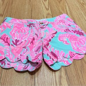Lilly Pulitzer Pink and Blue High Waist Shorts